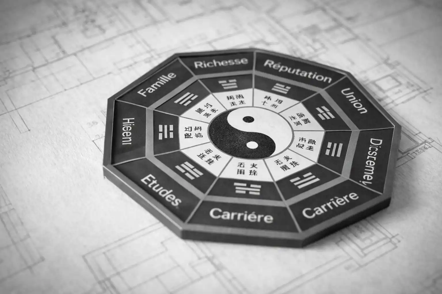 Feng Shui de l'habitat et de l'Humain avec lecture du bagua sur plan de maison